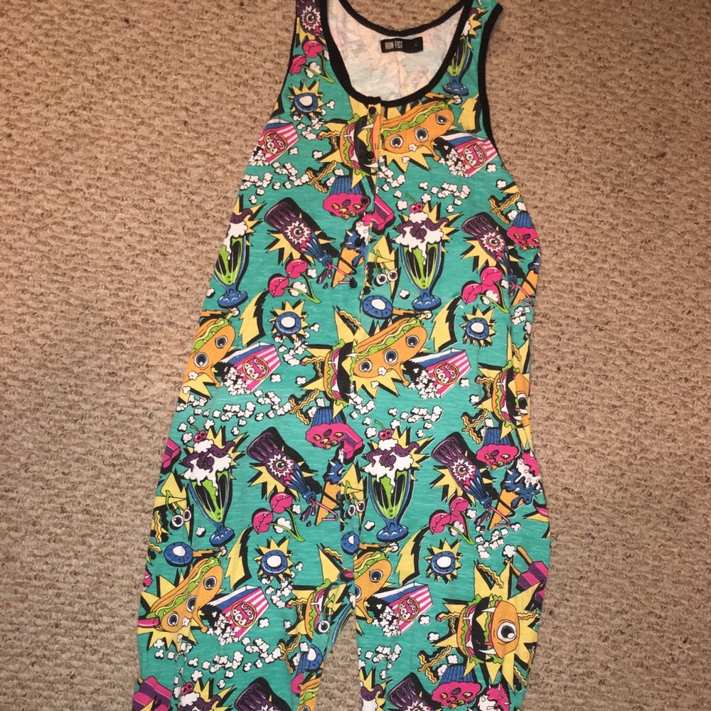 (SOLD) Iron Fist Cycloburger Romper, Size XL